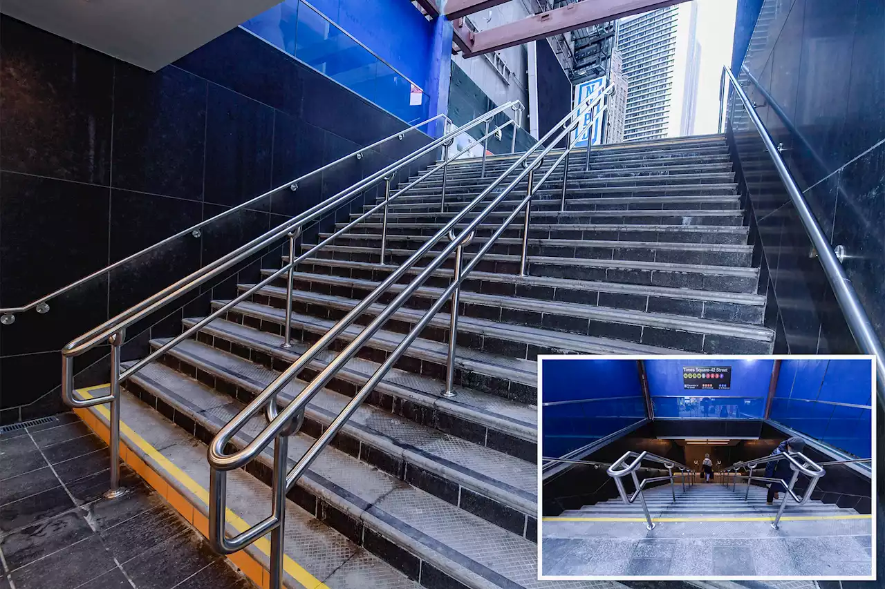 MTA unveils ‘stunning’ $30M staircase at Times Square subway station