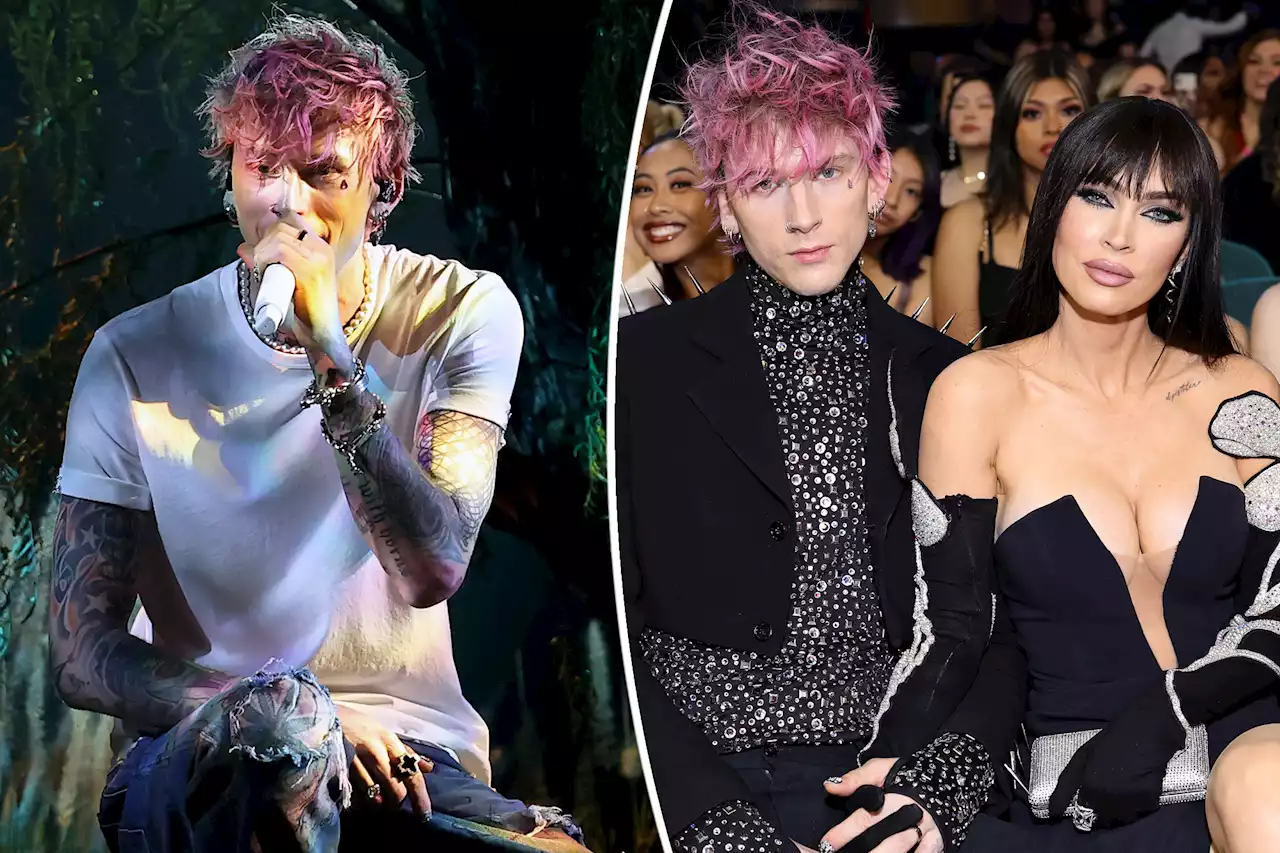 Machine Gun Kelly sparks marriage, pregnancy rumors with Megan Fox at BBMAs