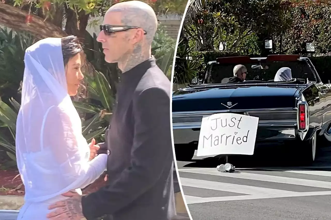 Kourtney Kardashian and Travis Barker marry in Santa Barbara ceremony