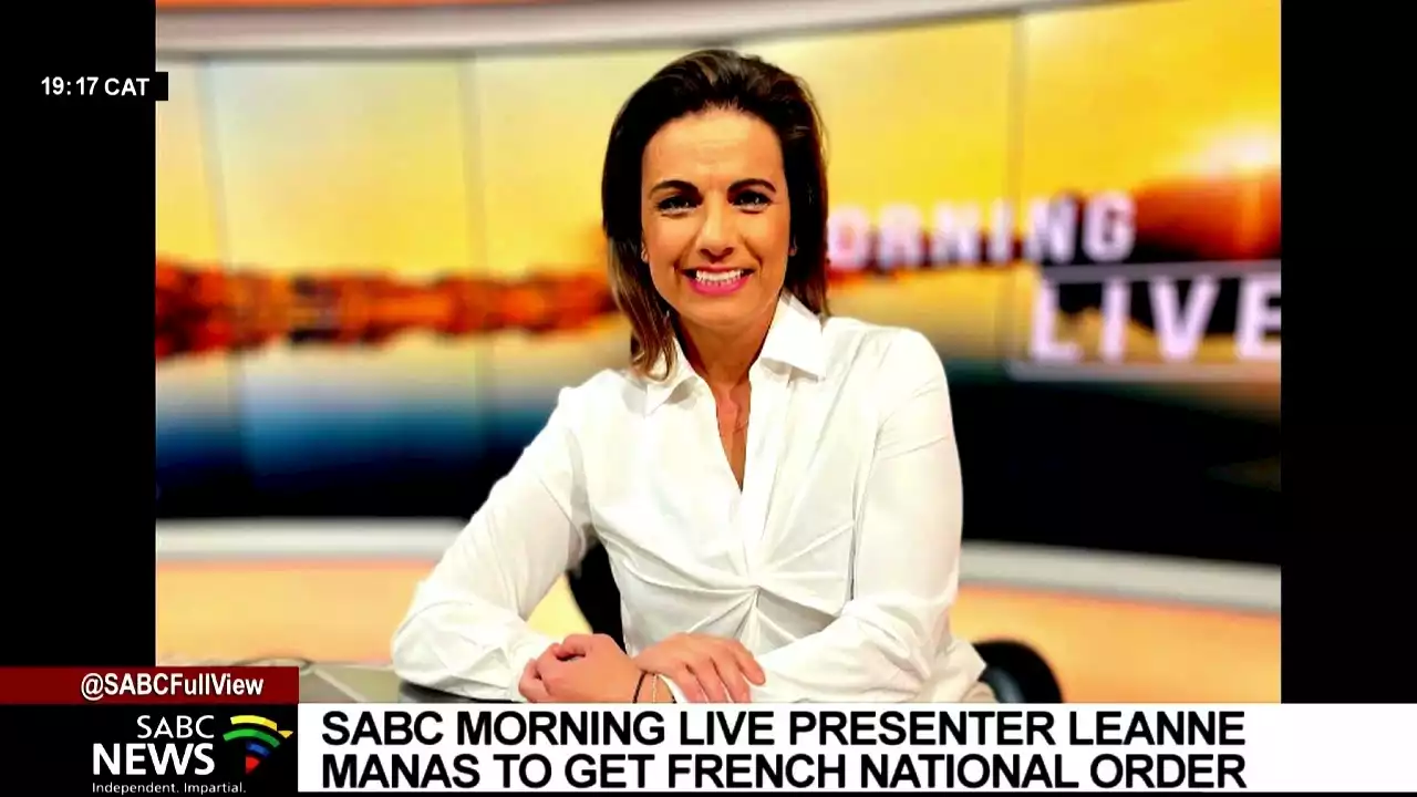 French embassy honours SABC Morning Live Presenter Leanne Manas