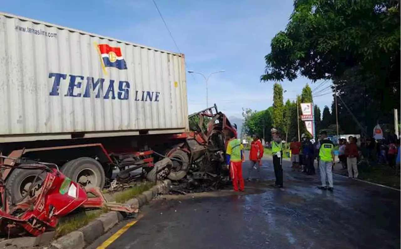 Bluar! Dikira Truk BBM Terbakar di Jl. Solo-Semarang Boyolali, Ternyata