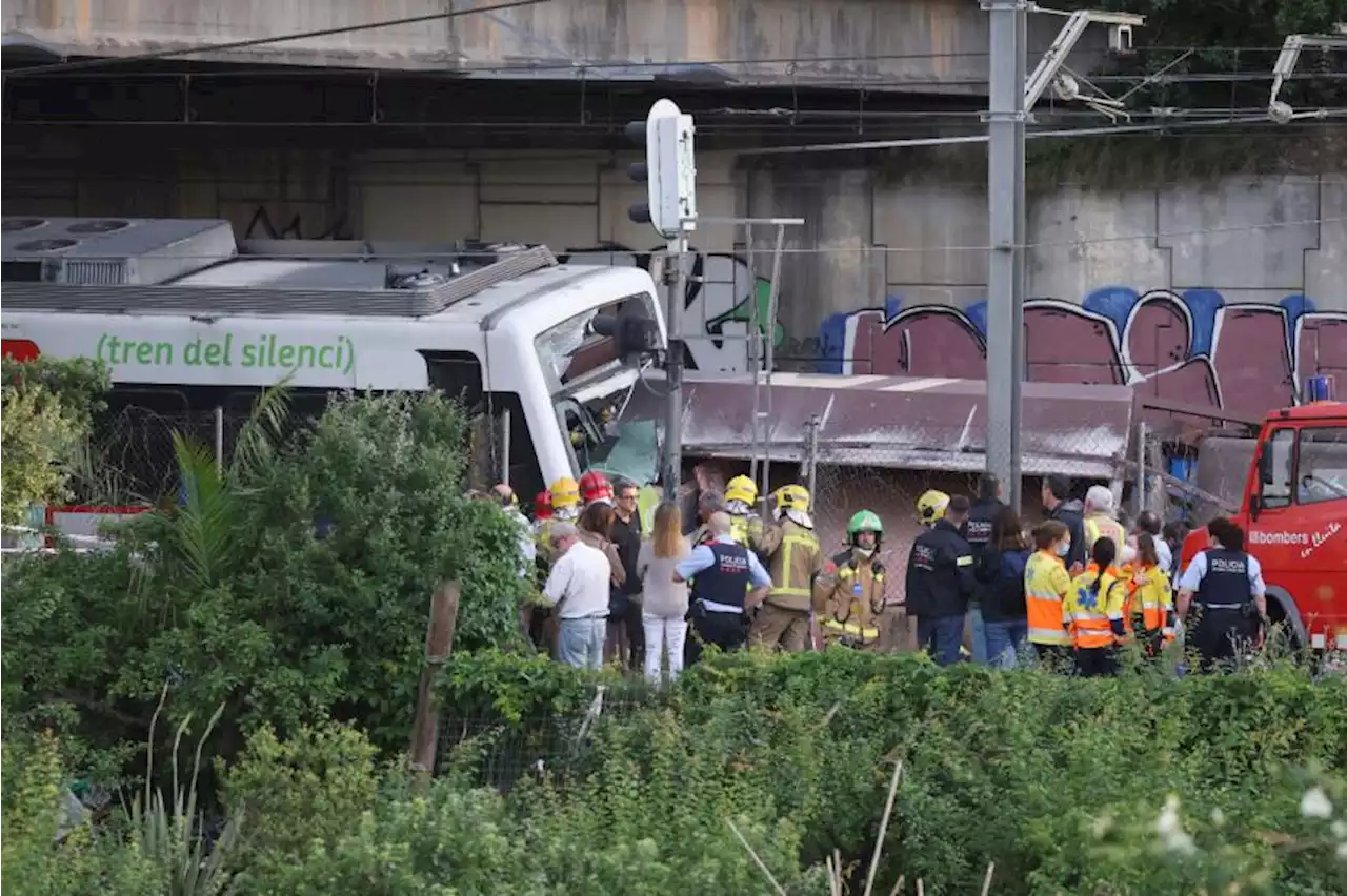 Train driver killed and dozens injured in crash near Barcelona