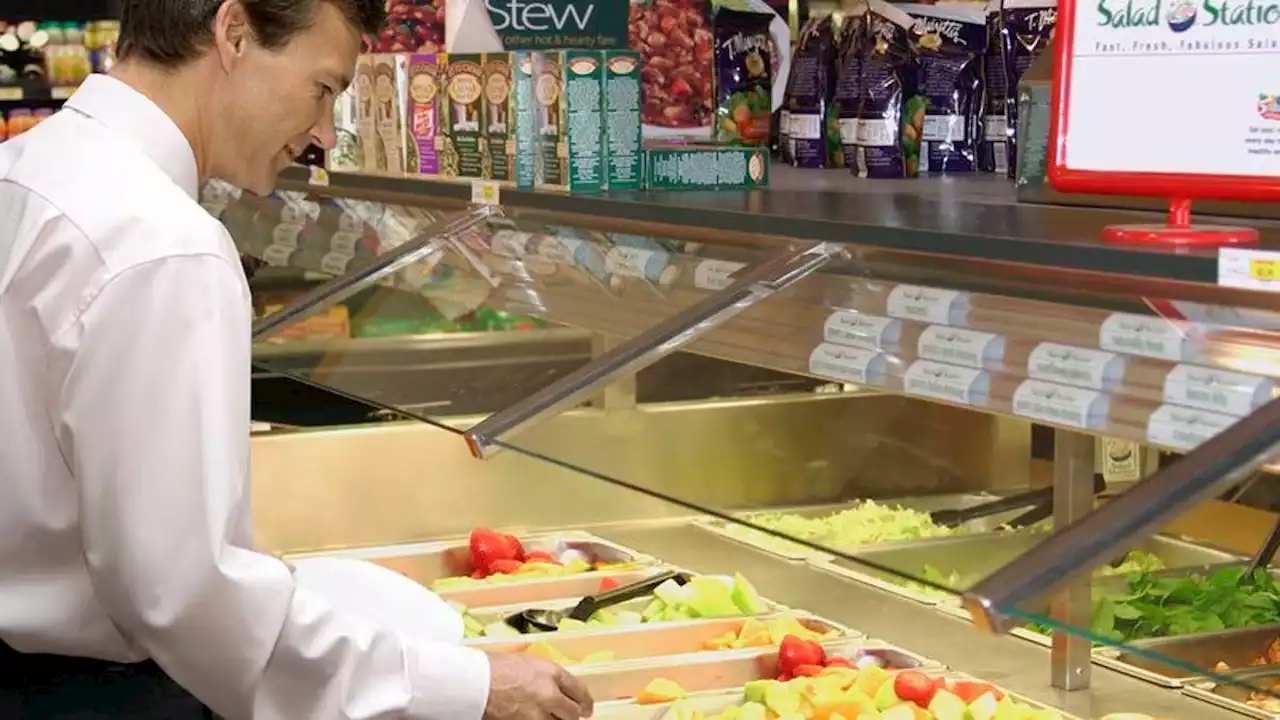 Man At Salad Bar Has To Say Every Item Aloud As He Adds It To Salad