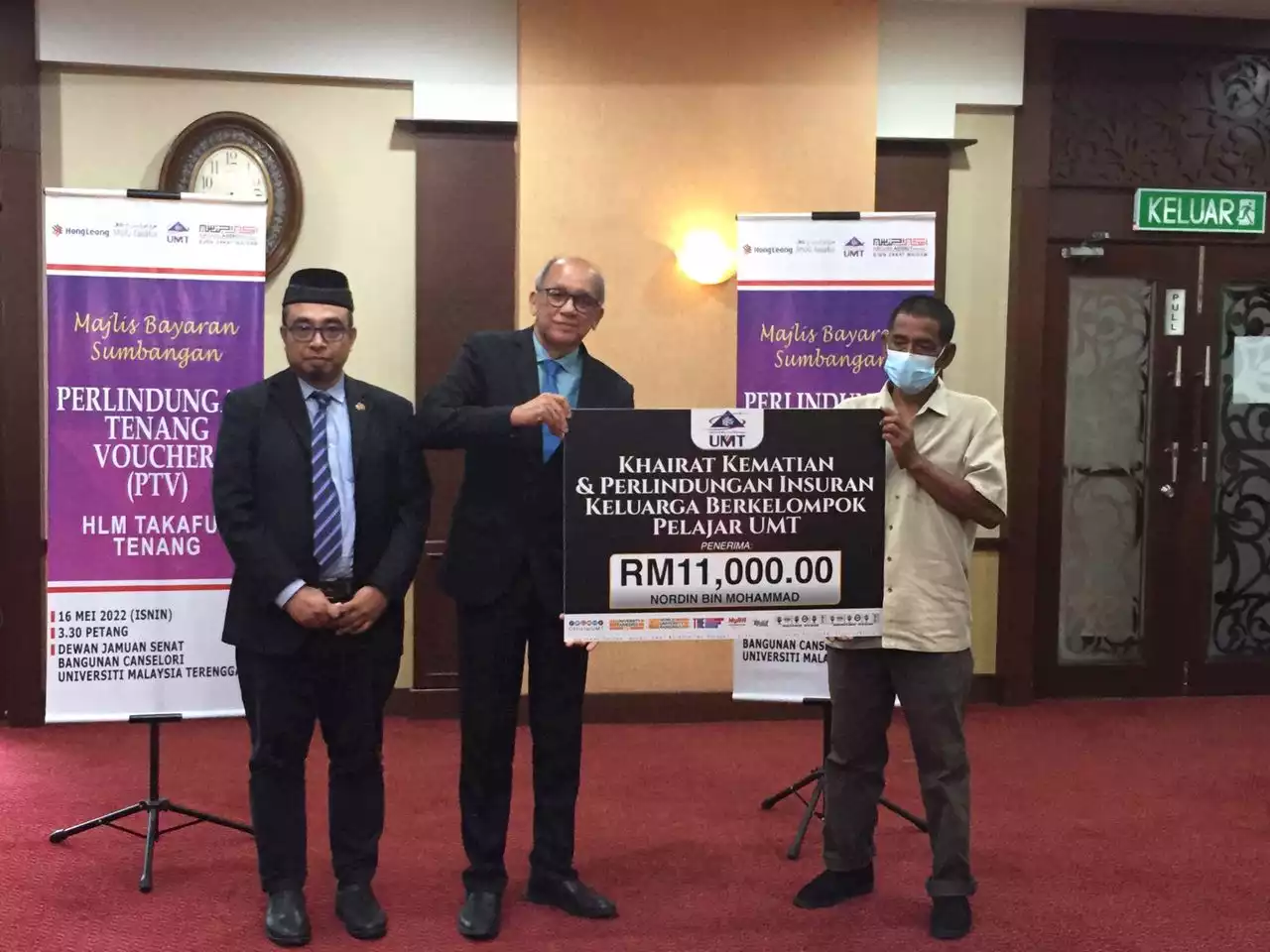 Waris pelajar UMT terima khairat kematian, pampasan RM31,000