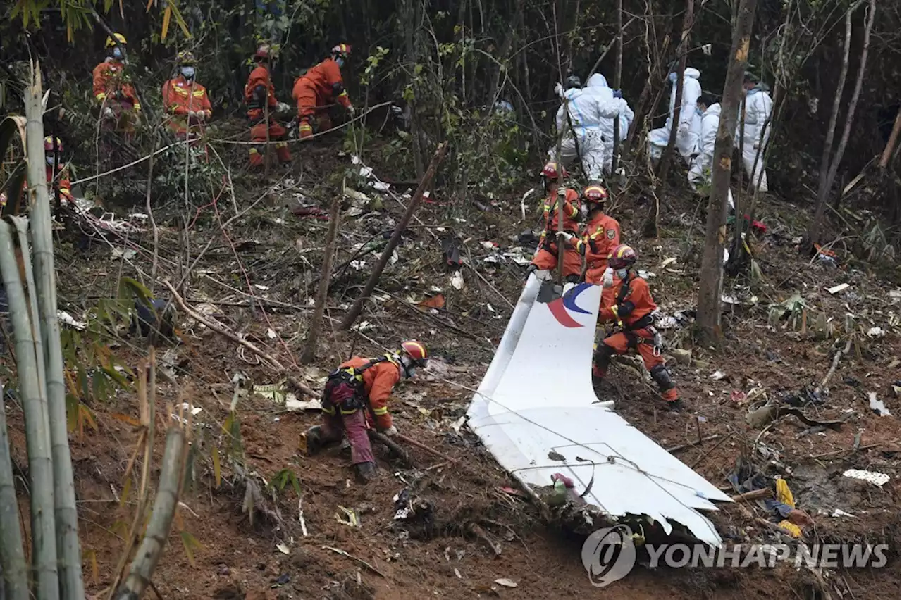 시속 1천㎞로 수직 추락한 中여객기 원인, '조종사 고의'에 무게 | 연합뉴스