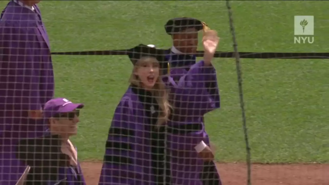 Taylor Swift receives honorary degree from NYU, delivers commencement address