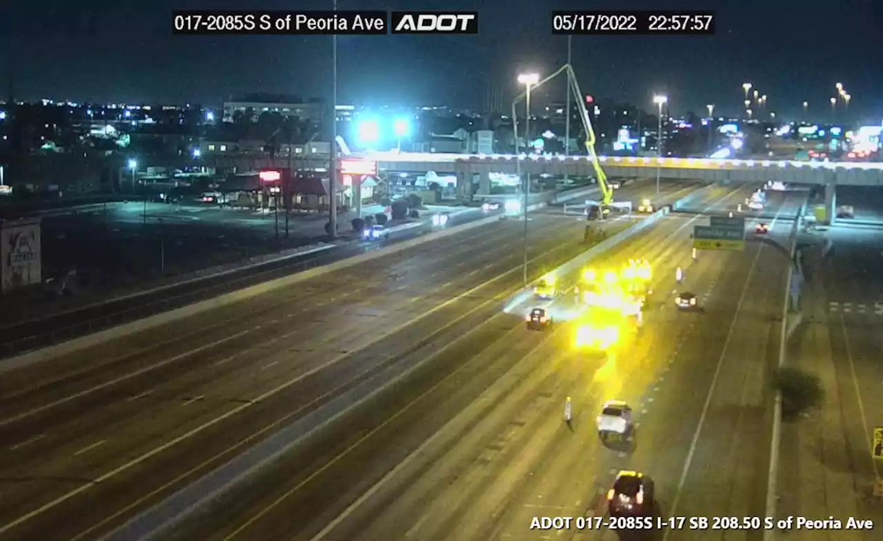 Stretch of I-17 scheduled to be closed at night in Phoenix this week (May 17-20) for light rail bridge work | ADOT