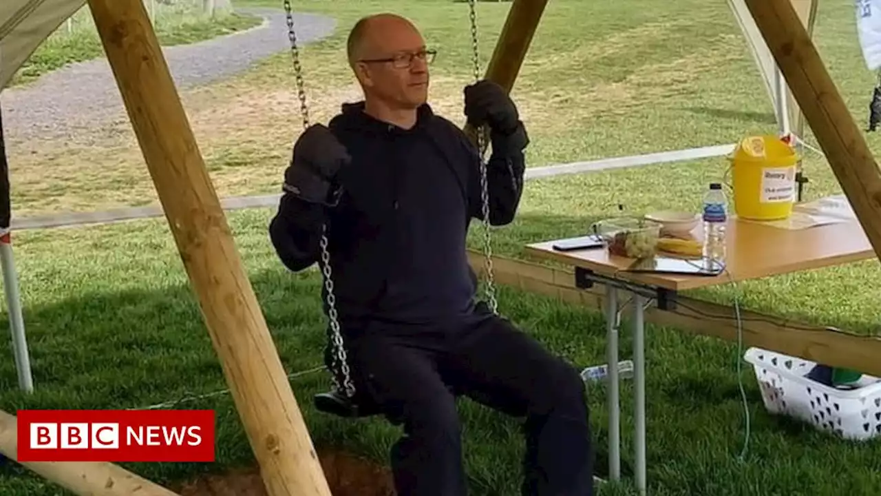 Man's 36-hour swing marathon lands world record