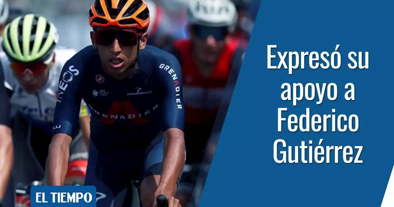 Egan Bernal definió su candidato a la presidencia