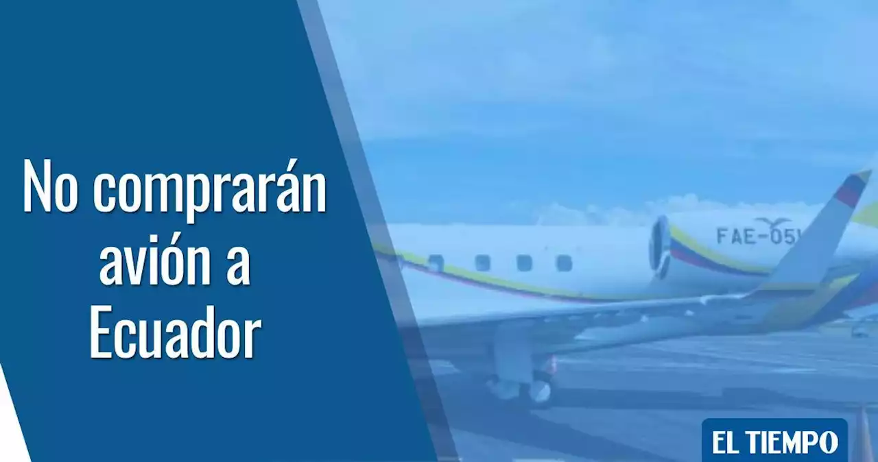 Presidente Duque descarta compra de avión de la Presidencia de Ecuador