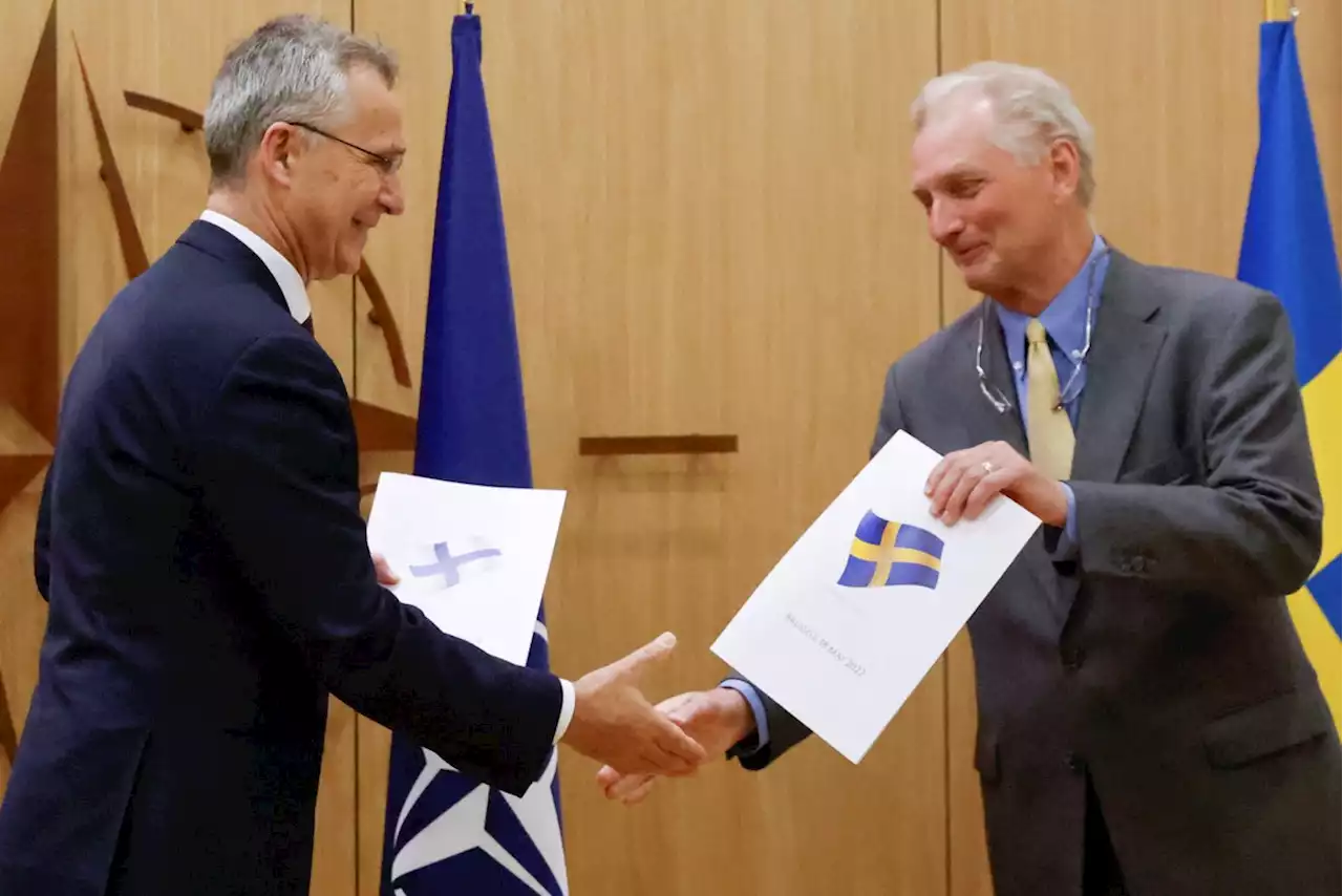 Sweden and Finland formally submit Nato bids