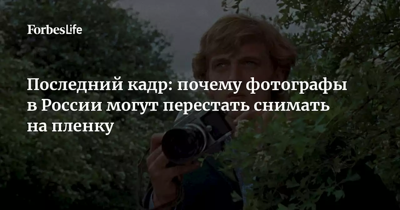 Последний кадр: почему фотографы в России могут перестать снимать на пленку