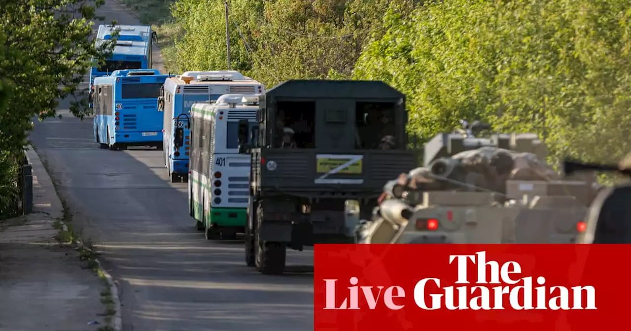 Russia-Ukraine war: Russia claims 694 Ukrainian fighters have surrendered at Azovstal steel plant in last 24 hours – live