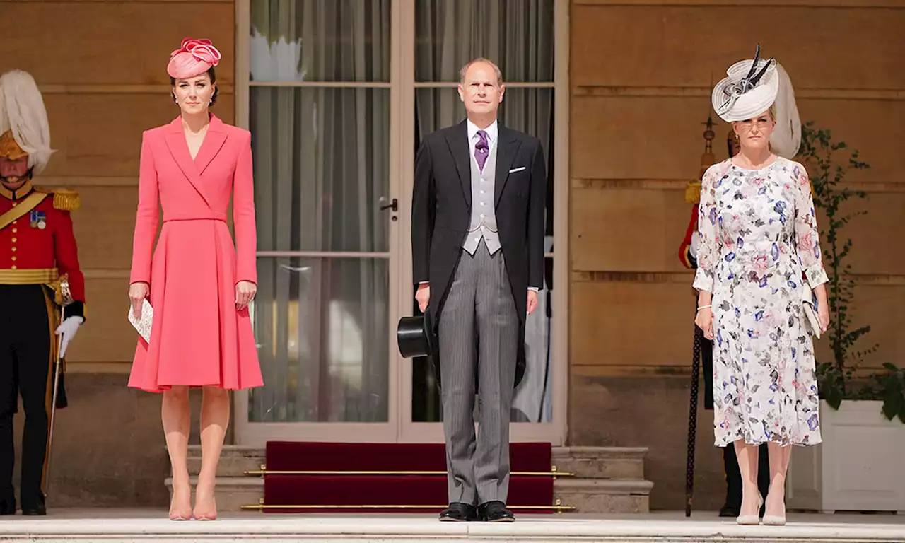 Kate Middleton joined by Prince Edward and Sophie at Buckingham Palace garden party