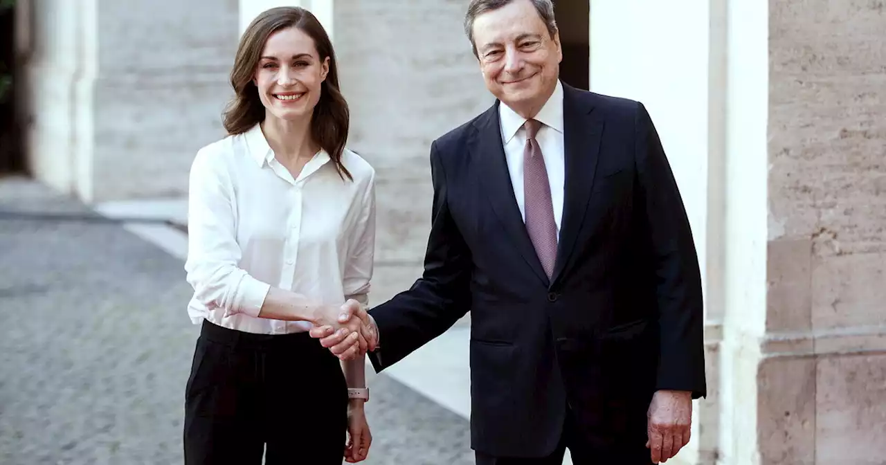 Sanna Marin da Mario Draghi: 'L'Italia sosterrà la Finlandia nella transizione verso la Nato'