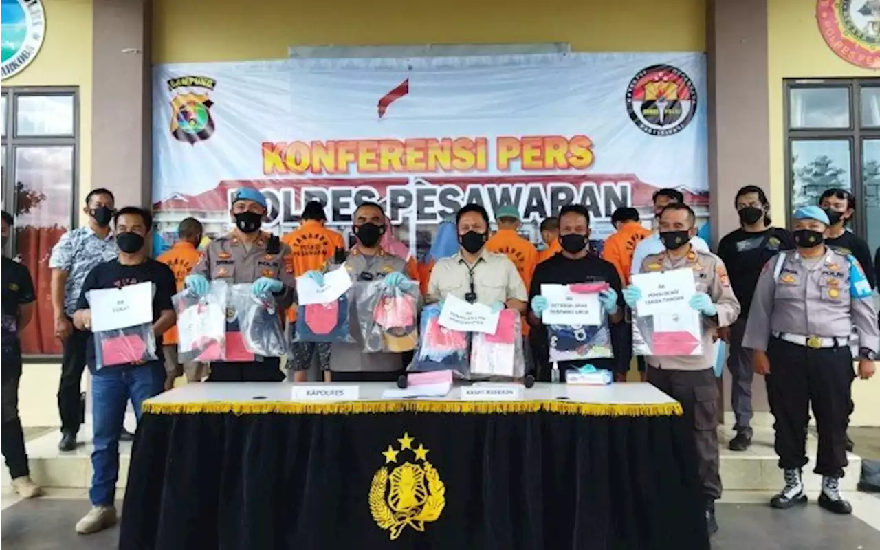 Selama April - Mei 2022, Polres Pesawran Ringkus 10 Tersangka