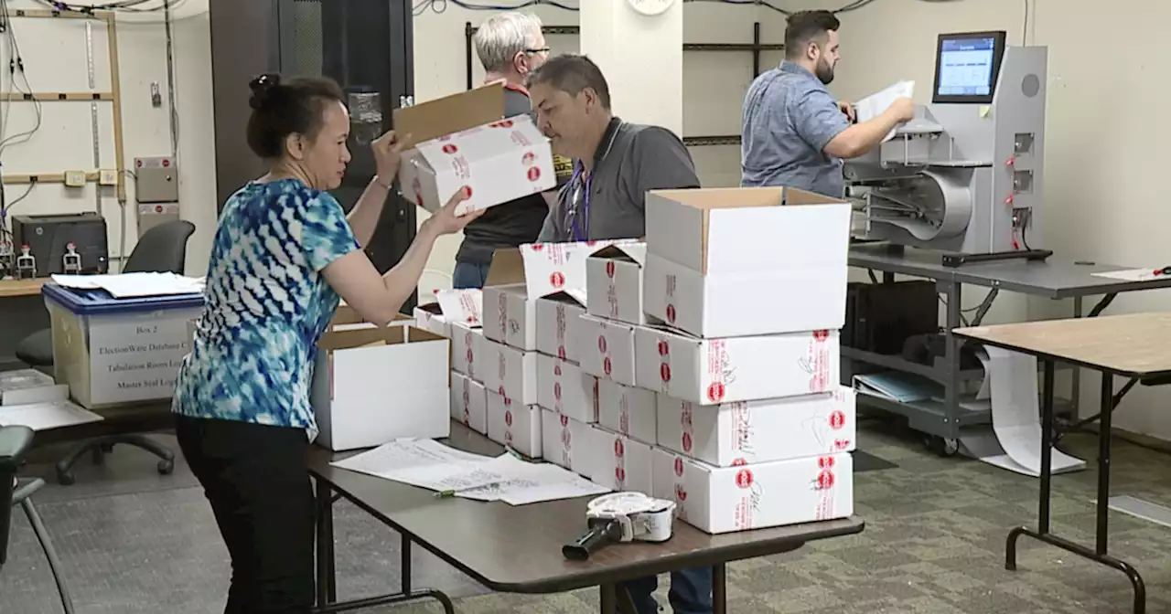 Inside the tabulation office: City officials counting ballots for Proposition 411