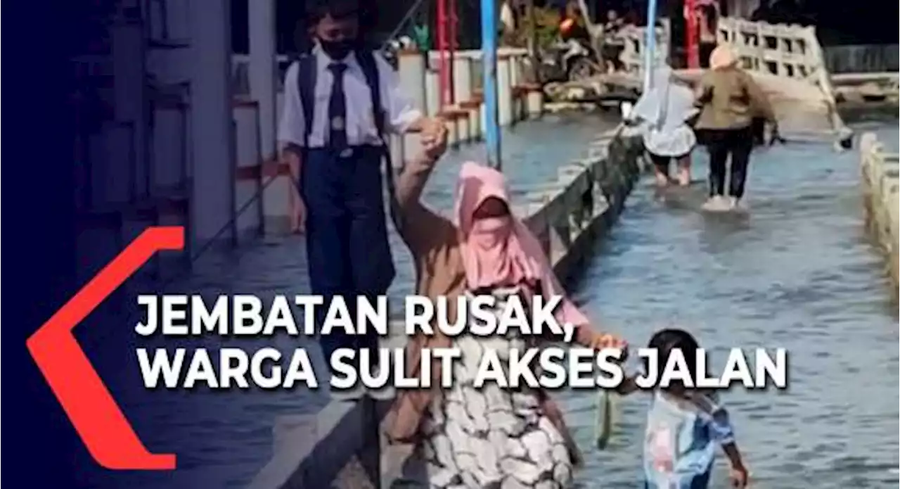 Jembatan Pulau Pasaran Terendam Banjir Rob