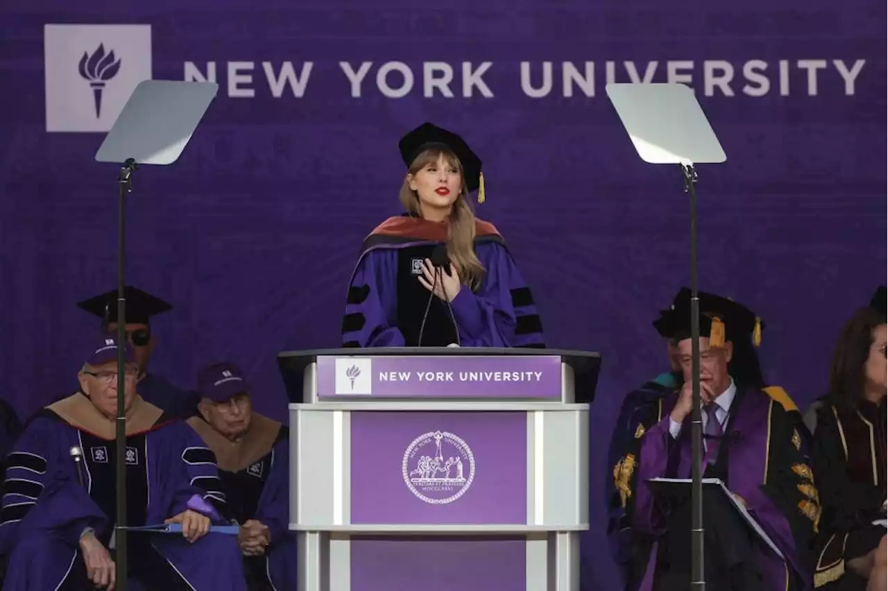 It’s gonna be all right, Taylor Swift tells NYU graduates at commencement