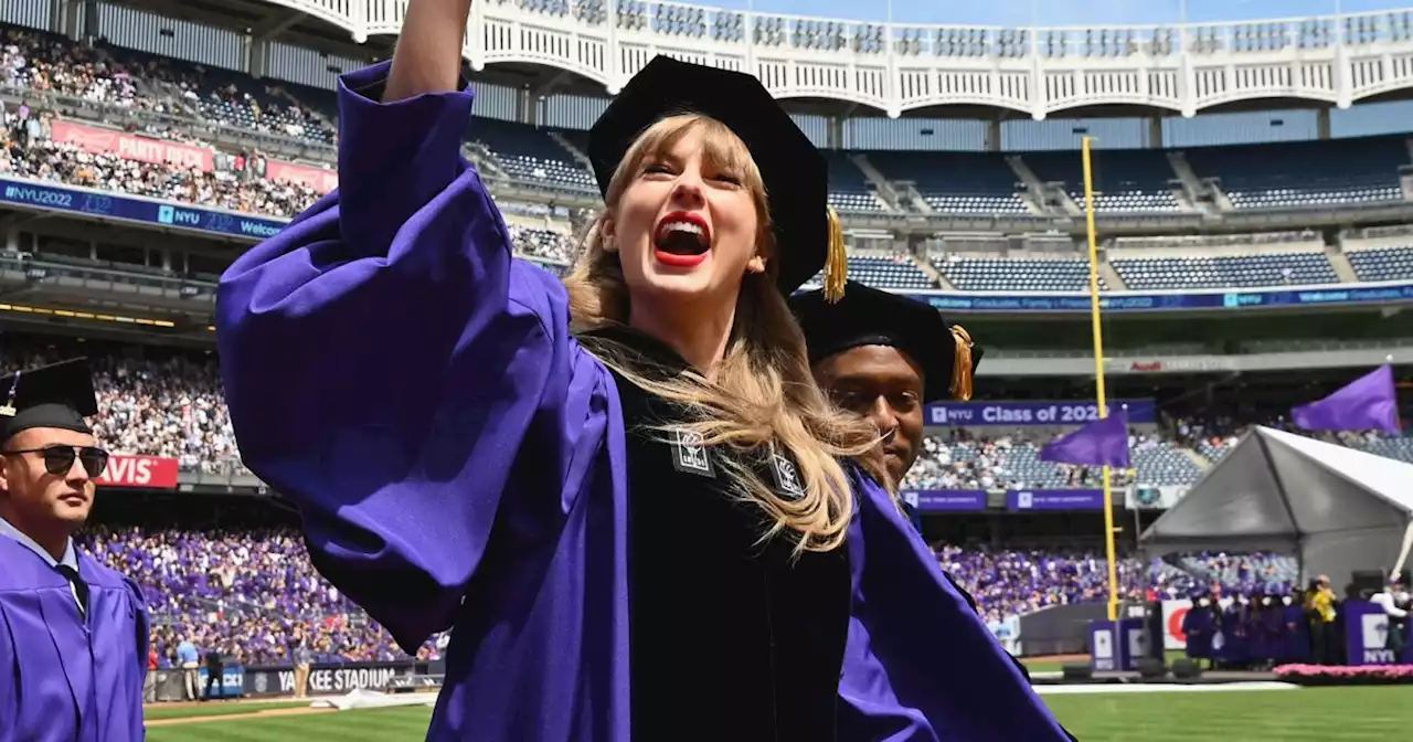 Taylor Swift receives an honorary degree and addresses NYU graduating class