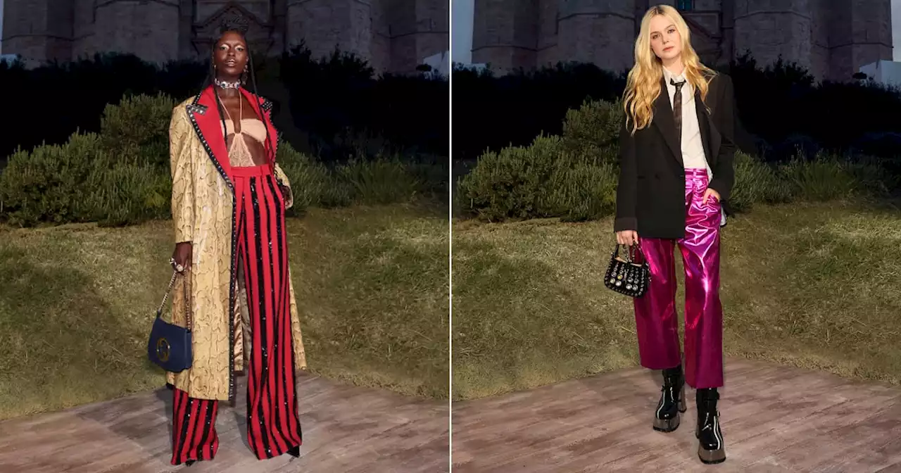 Elle Fanning and Jodie-Turner Smith Attend Gucci's Runway Show at a Castle