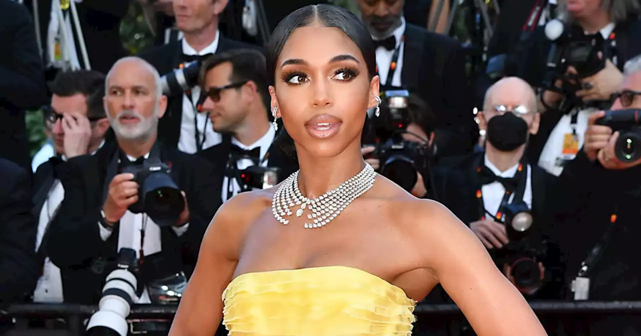 Lori Harvey Hits the Red Carpet at Cannes in a Strapless Yellow Ballgown