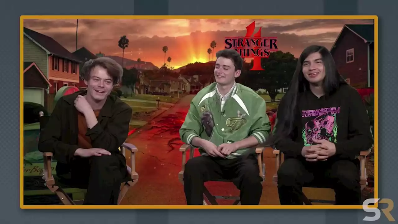 Noah Schnapp, Charlie Heaton & Eduardo Franco Interview: Stranger Things Season 4