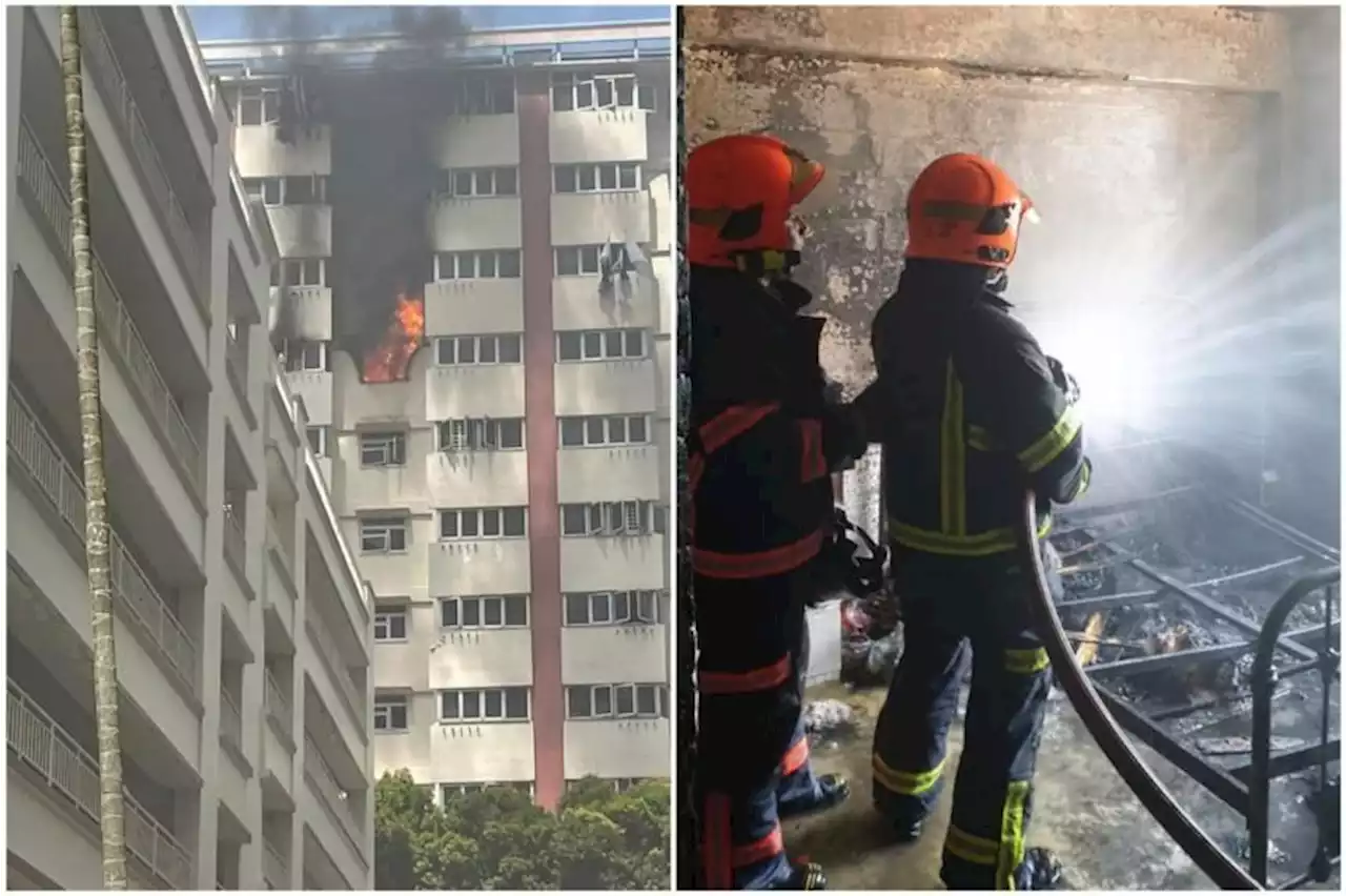 Yet another Singapore flat fire - 35 people evacuated at Jalan Bukit Merah