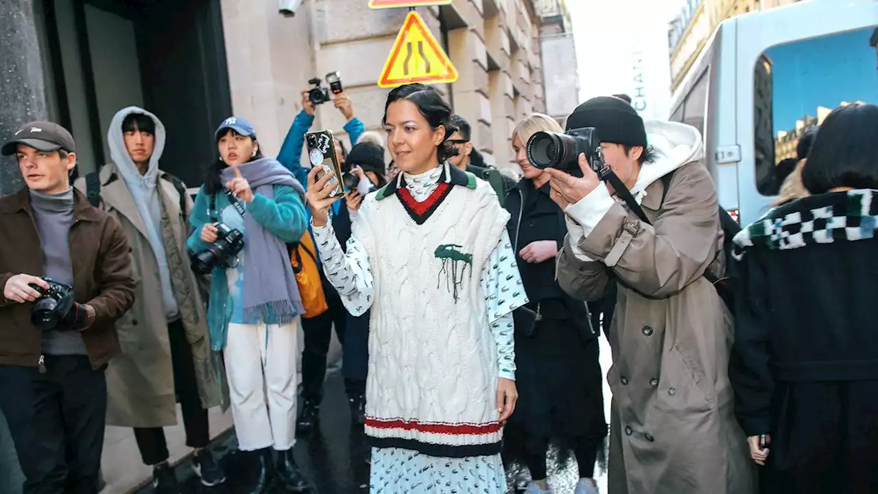 At Sydney Fashion Week, Street Stylers Worked Sweater Vests