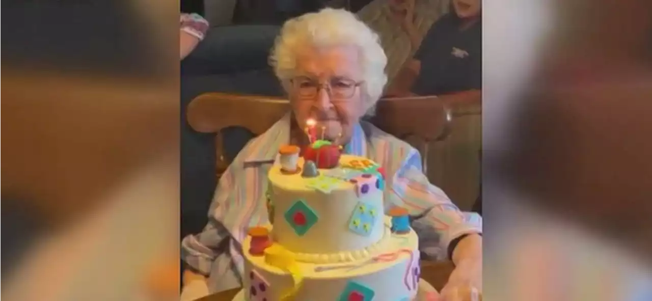 VIDEO: Woman celebrates 102nd birthday after getting COVID twice