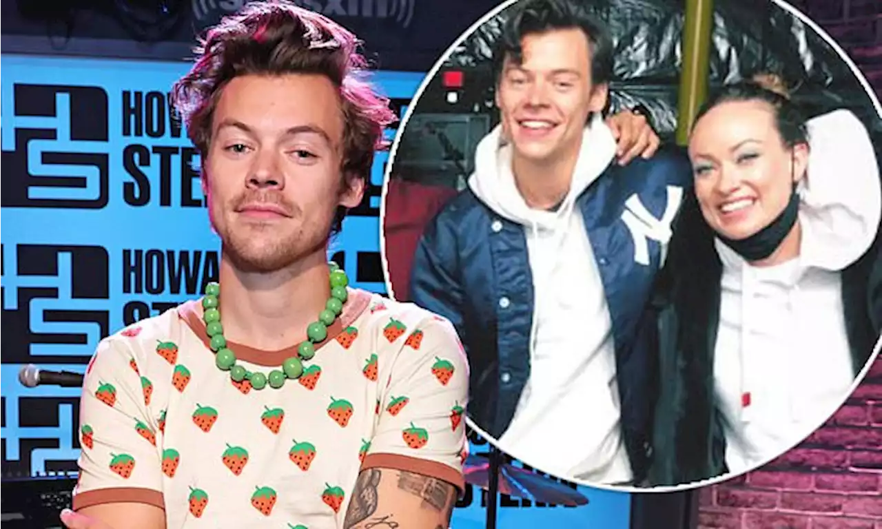 Harry Styles squirms when asked if he fell in love with Olivia Wilde