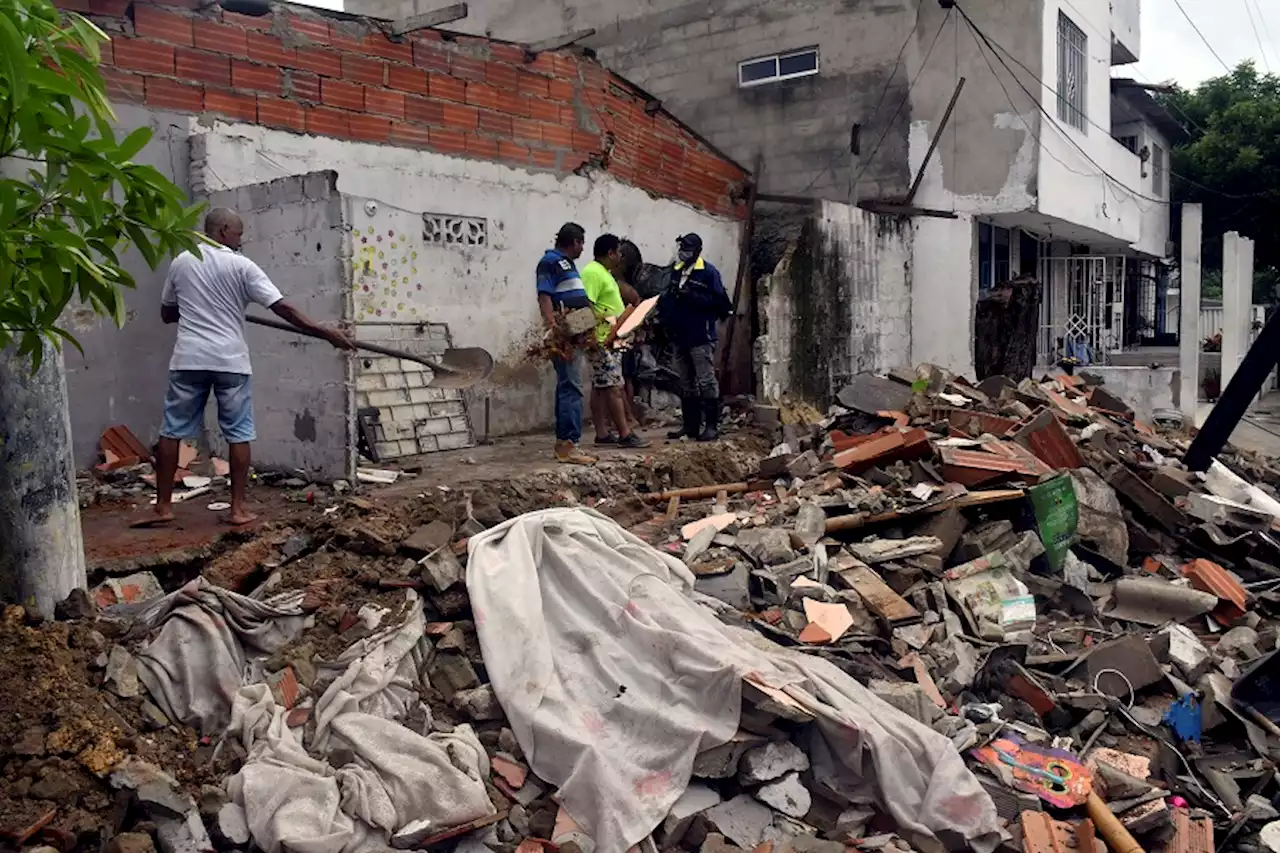 Por fuertes lluvias, vivienda colapsó en el barrio San Salvador