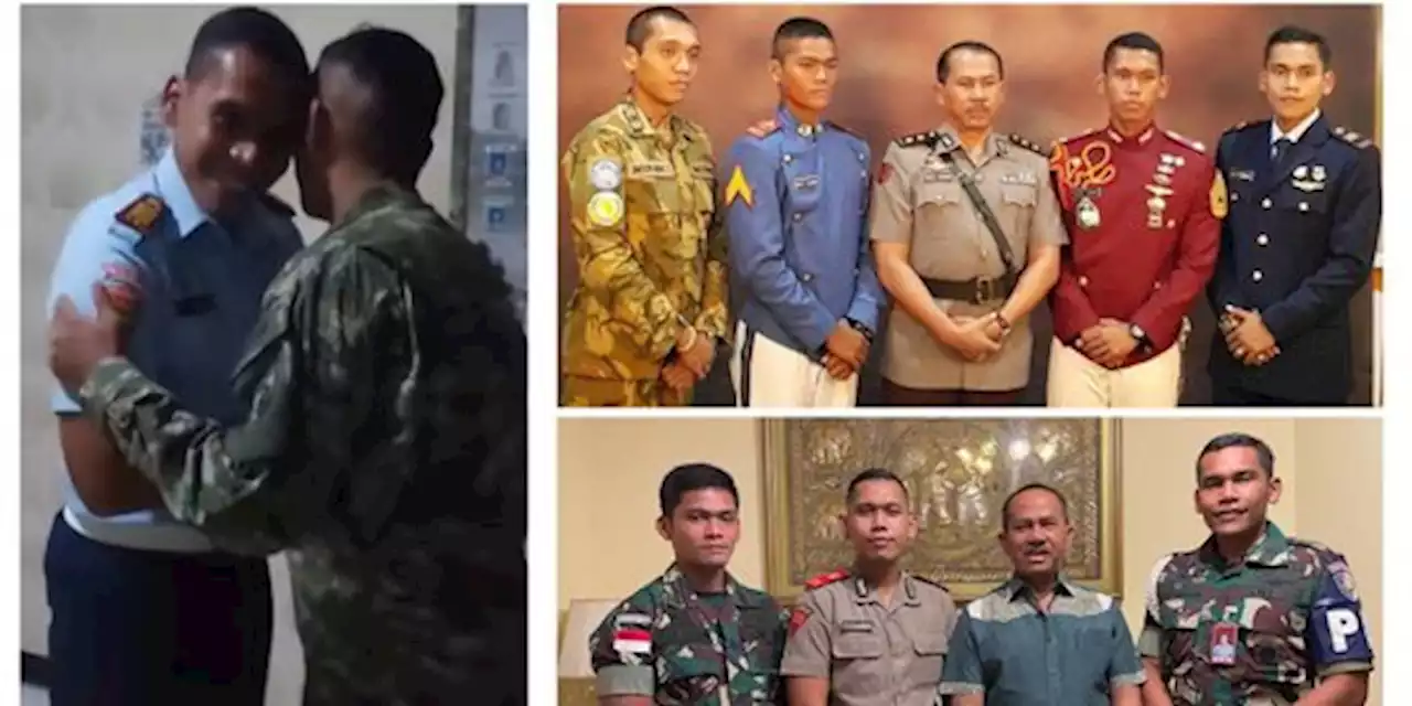 Hormat Komando Dua Kakak Adik Perwira TNI, Selalu Jaga Kekompakan | merdeka.com