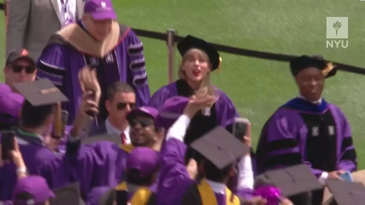 It's gonna be all right, Taylor Swift tells NYU graduates at commencement