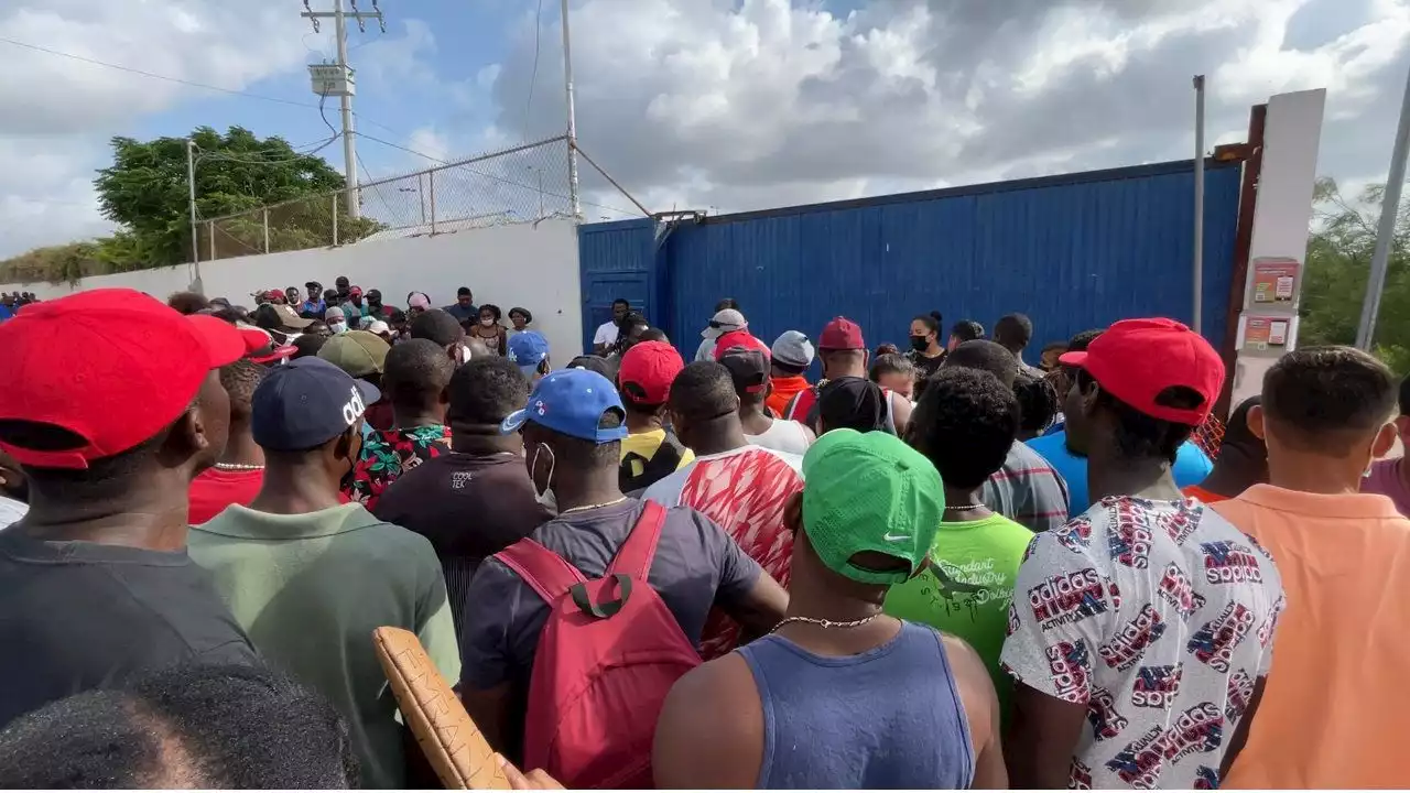 Haitians lining up by thousands anticipating termination of Title 42