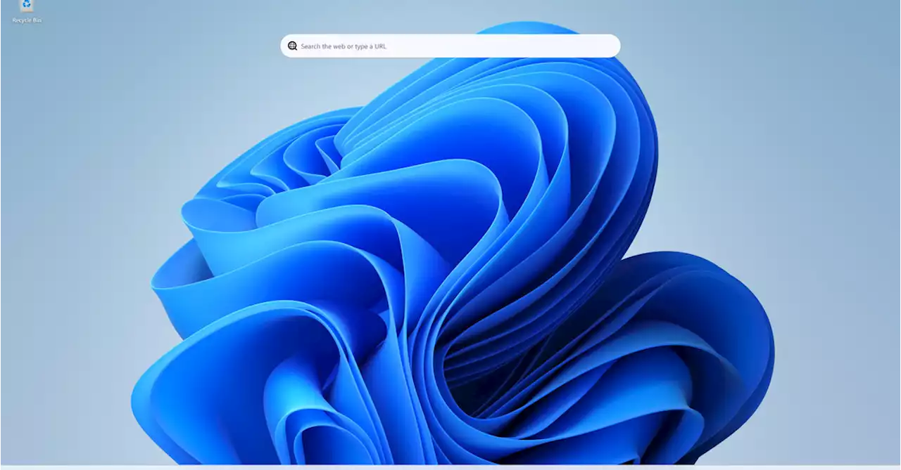 Microsoft tests Windows 11 desktop widgets with web search bar