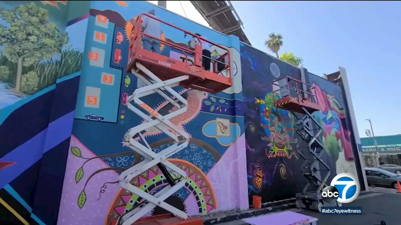 First Reseda rising mural festival kicks off, runs through summer; many artists taking part in event