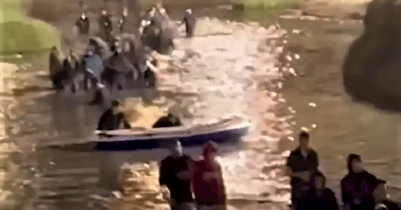 WATCH: 50 Migrants Cross Heavily Polluted Border River into California