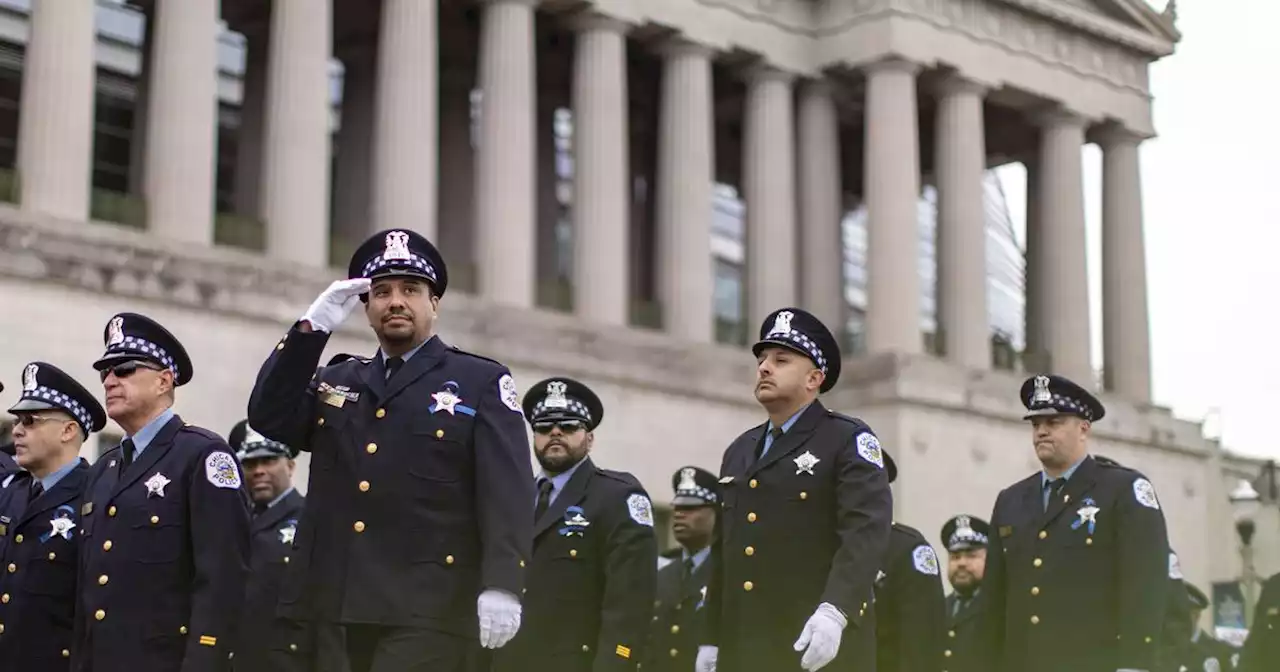 Fallen Chicago Police Officers are honored at the St. Jude Police League Memorial March and Service