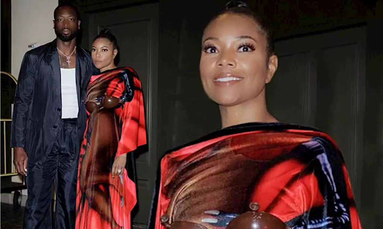 Gabrielle Union turns heads in racy red dress for romantic date in NYC