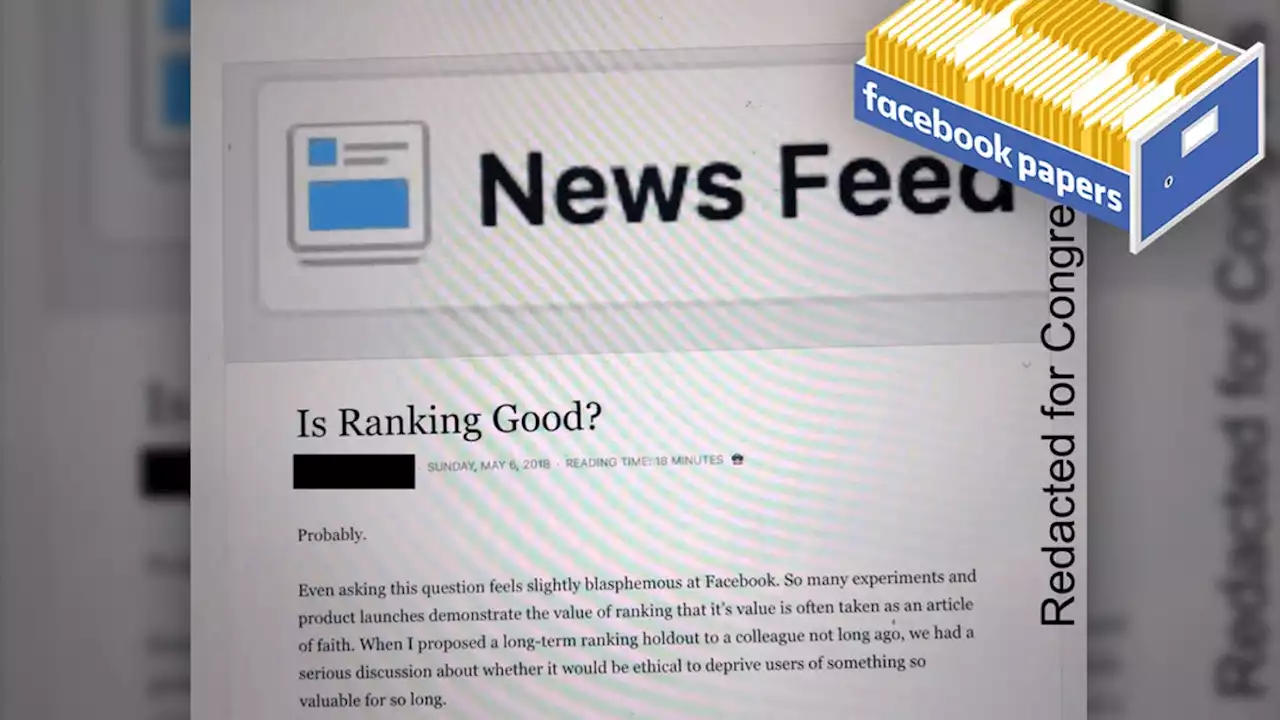 The Facebook Papers: The Algorithms That Control Your News Feed