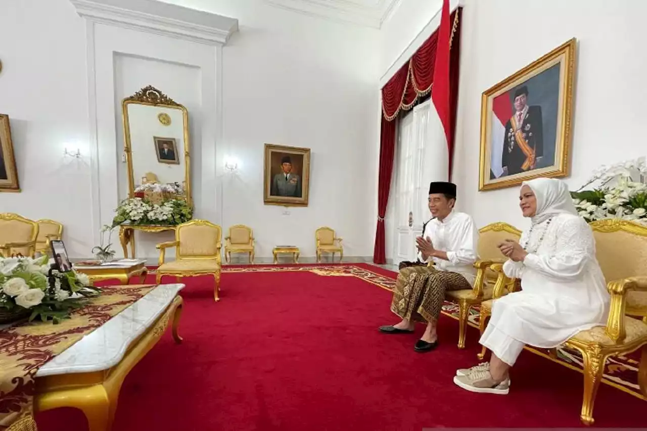 Presiden Jokowi dan Wapres Ma'ruf Amin Silaturahmi Idulfitri, Bahas Kumpul Keluarga dan Cucu