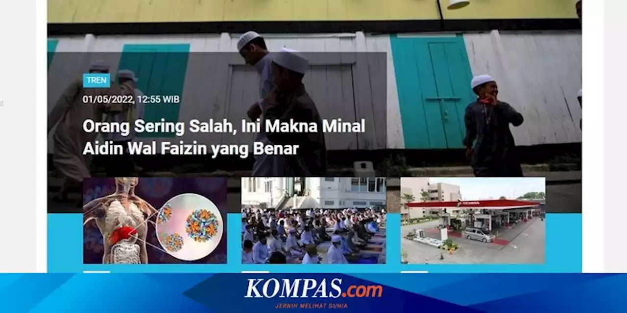 [POPULER TREN] Makna Minal Aidin Wal Faizin yang Benar | 20 Twibbon Lebaran