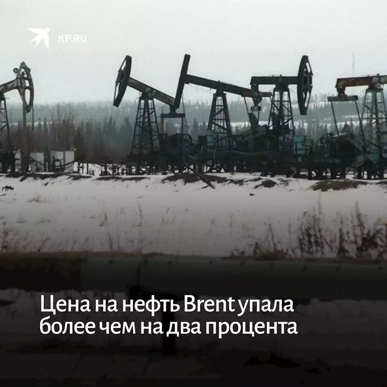 Цена на нефть Brent упала более чем на два процента