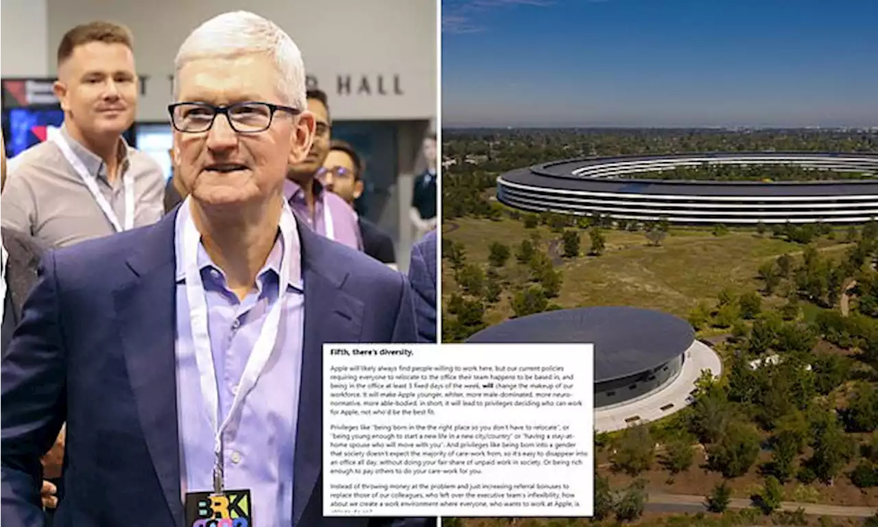 Apple staff claim forcing them back to the office is RACIST