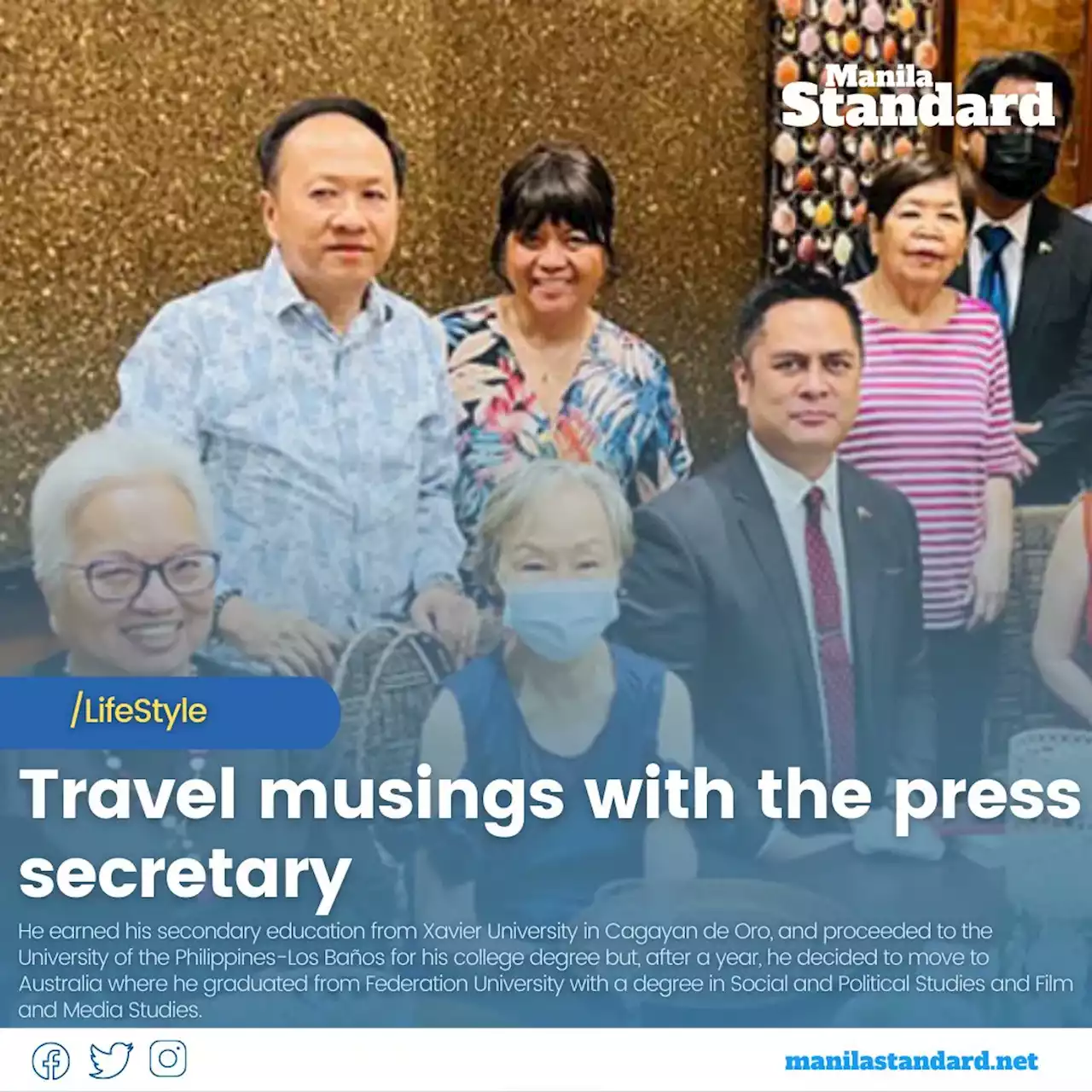 Travel musings with the press secretary