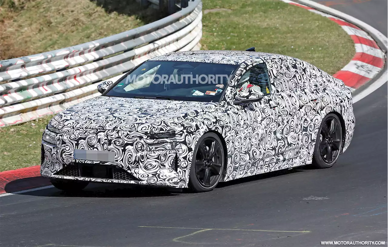 2024 Audi A6 E-Tron spy shots and video: Audi's Tesla Model S rival takes shape