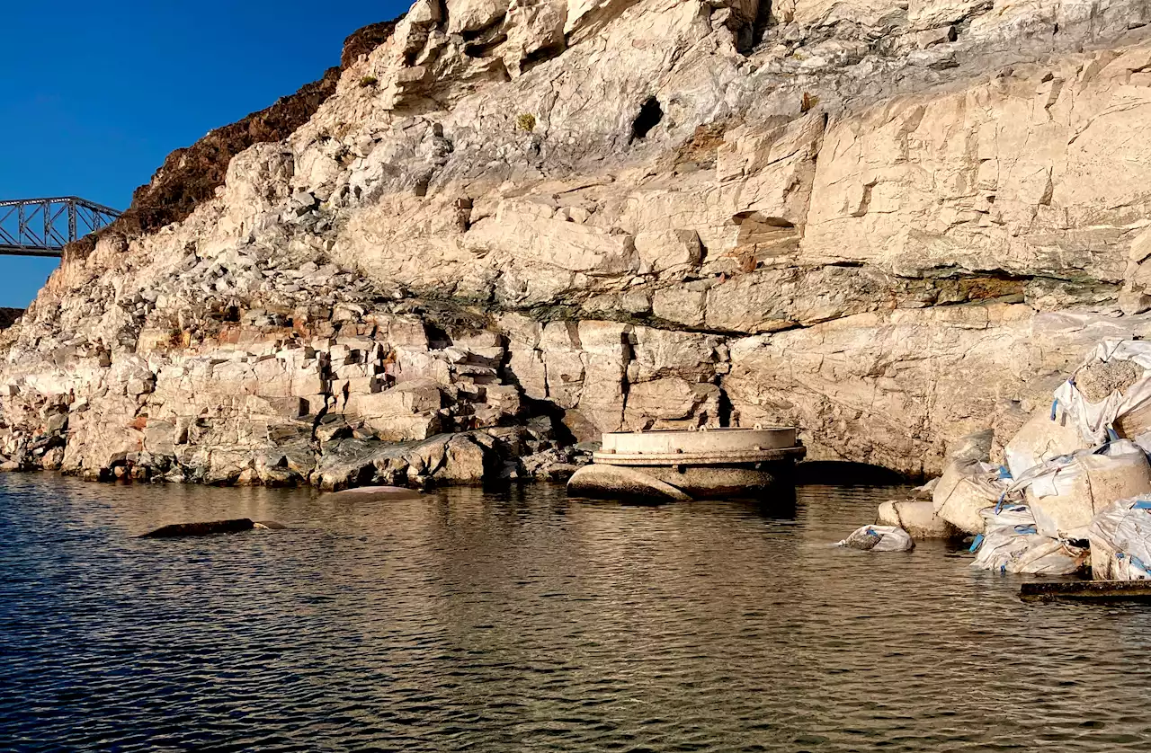 Vegas Water Intake Now Visible at Drought-Stricken Lake Mead