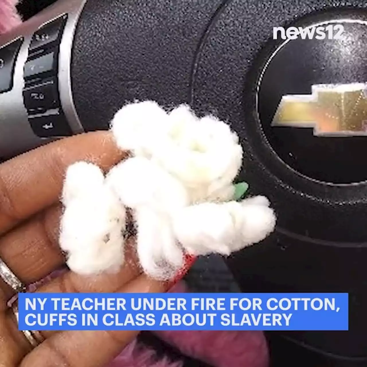 Teacher under fire for cotton, cuffs in class on slavery