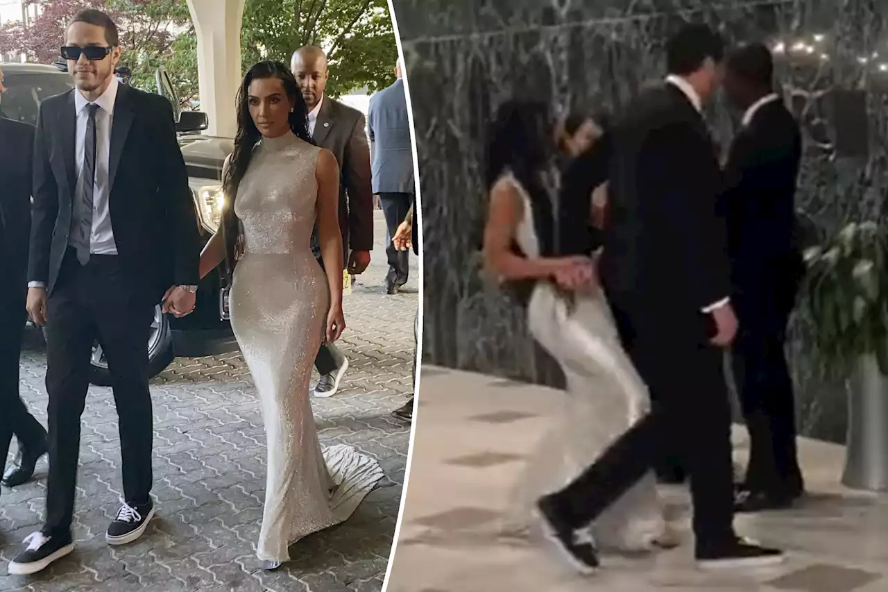 Pete Davidson saves Kim Kardashian from a fall at WH Correspondents’ Dinner